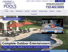 Tablet Screenshot of centraljerseypools.com